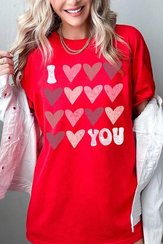 I love You Valentine Graphic Tee