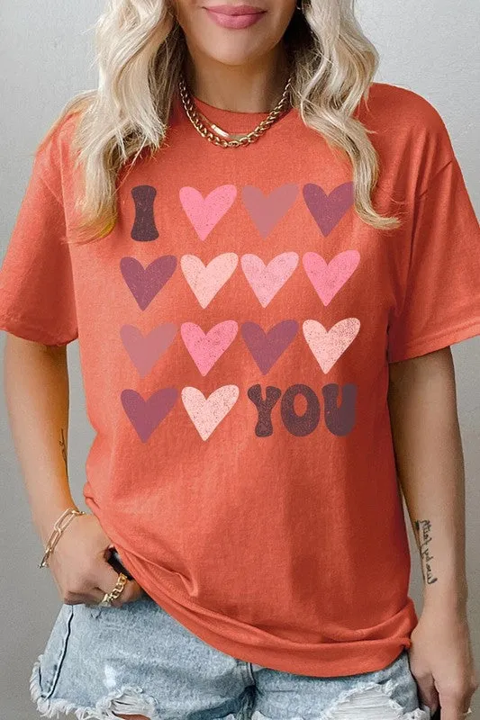 I love You Valentine Graphic Tee