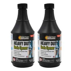 Instant Power Heavy Duty Drain Opener- 2 Pack