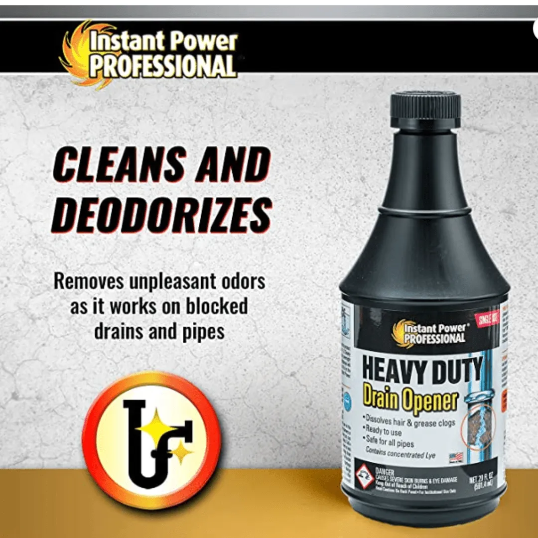 Instant Power Heavy Duty Drain Opener- 2 Pack