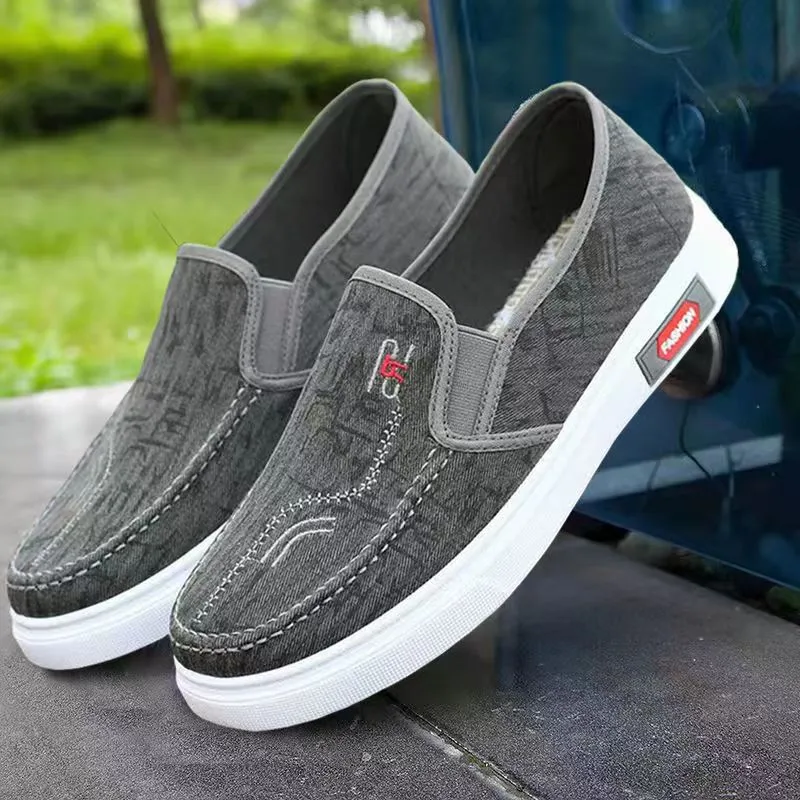 INSTOCK- Men's Beijing cloth casual lazy slip-on canvas men's