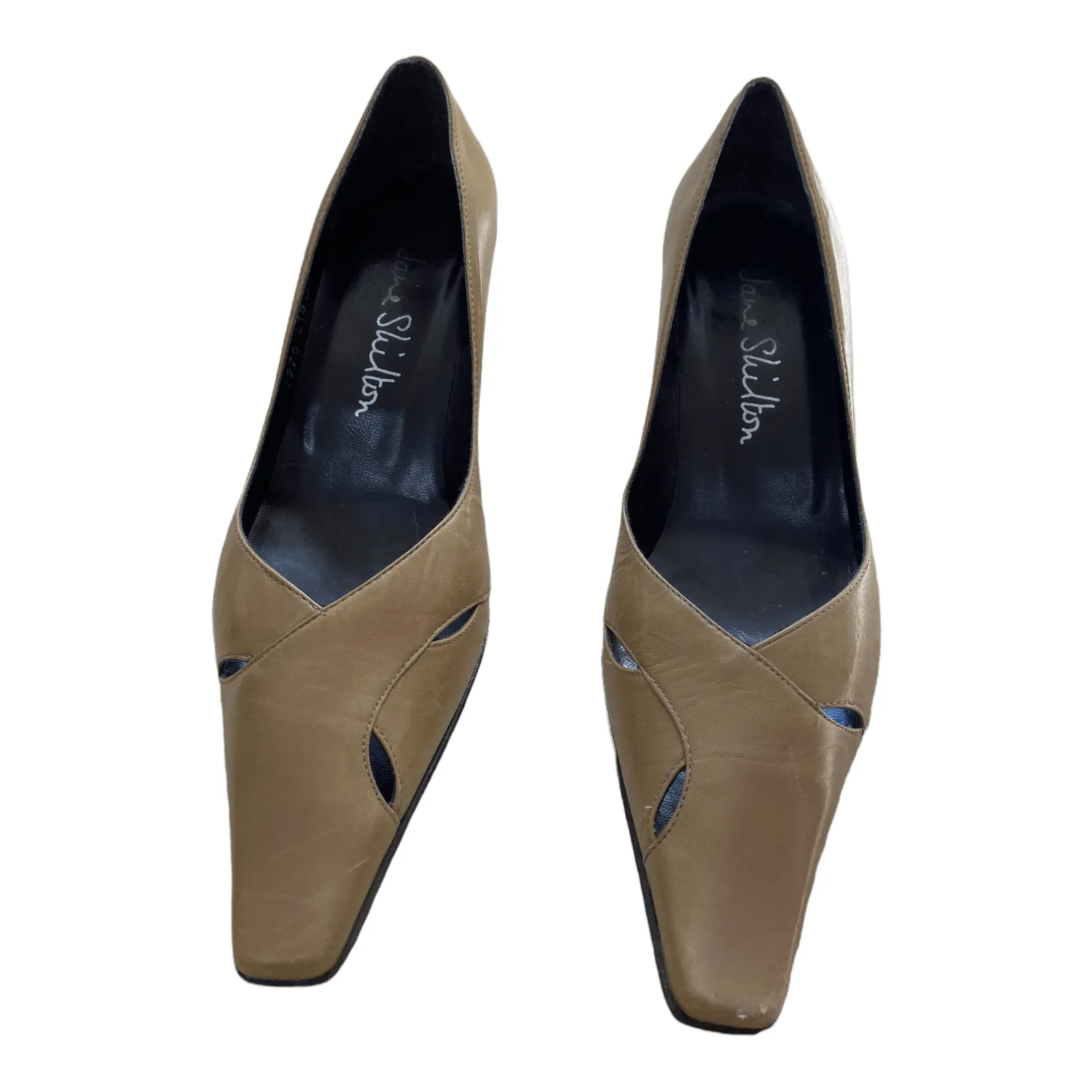 Jane Shilton Leather Court Shoe Tan UK 4.5 Eu 37.5