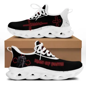 Jesus Men Of Faith Running Sneakers Max Soul Shoes - Christian Shoes For Men And Women