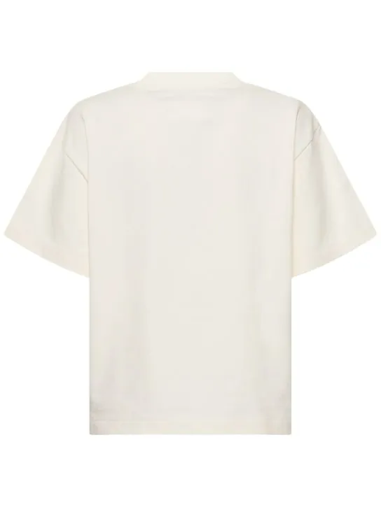 Jil Sander   Logo printed heavy cotton jersey t-shirt 