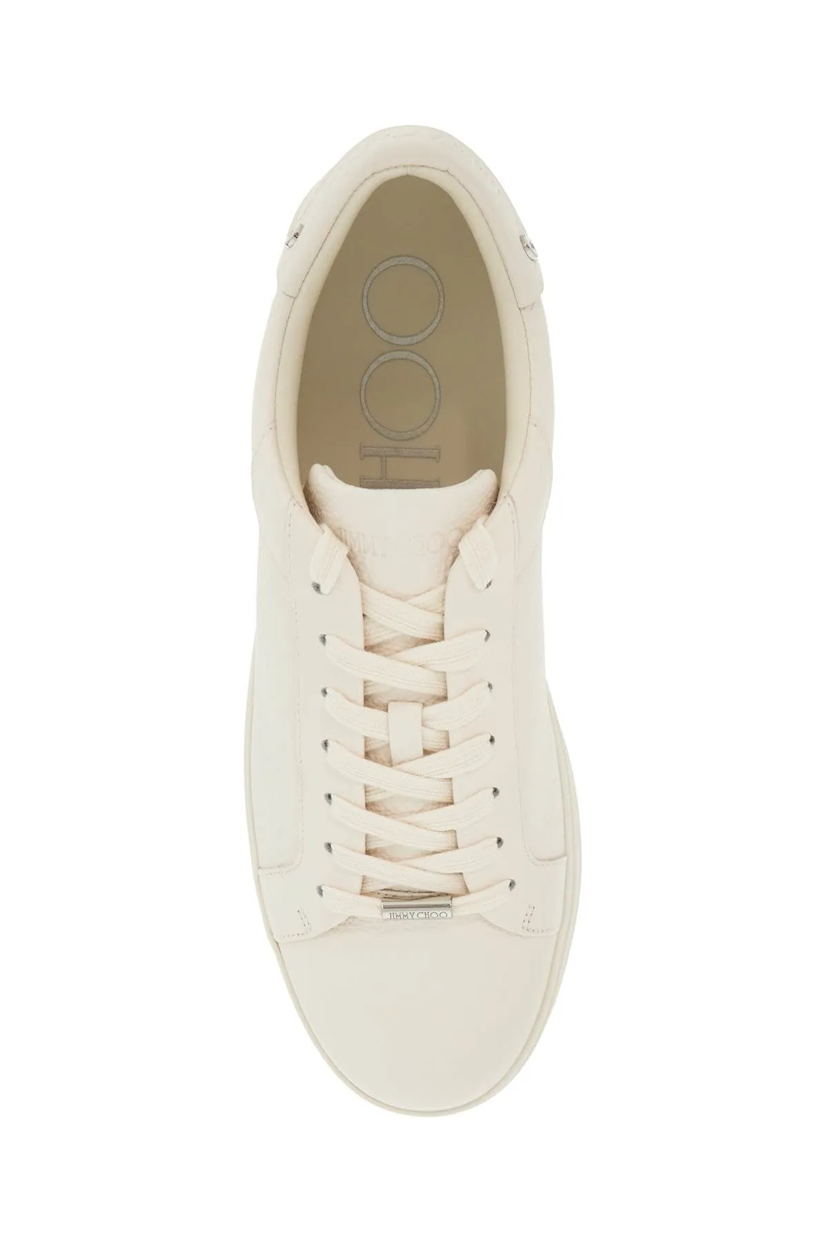 JIMMY CHOO Minimal Hammered Leather Sneaker - Size Specific