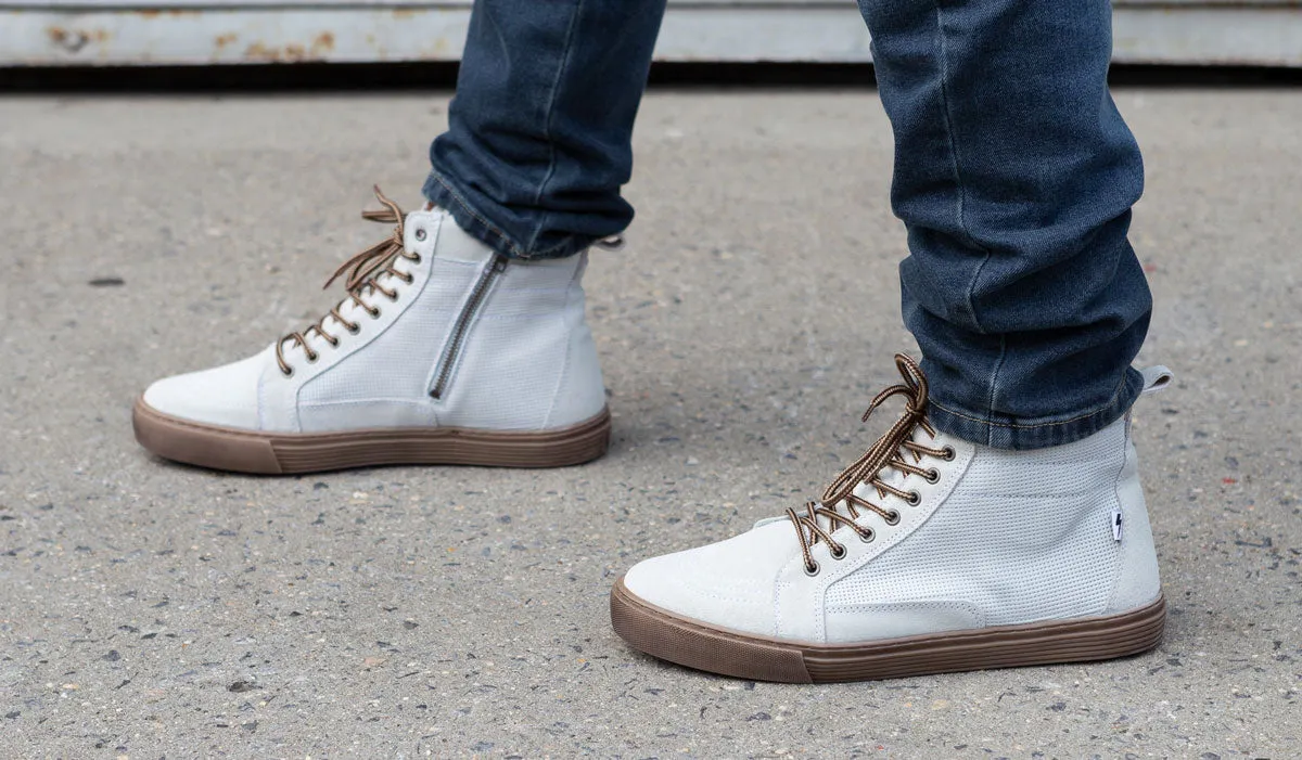 John Doe Neo Riding Shoes - White/Brown