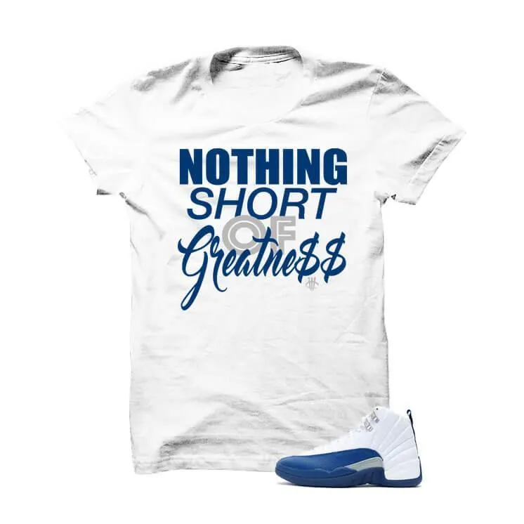 Jordan 12 French Blue White T Shirt (Nothing Short)