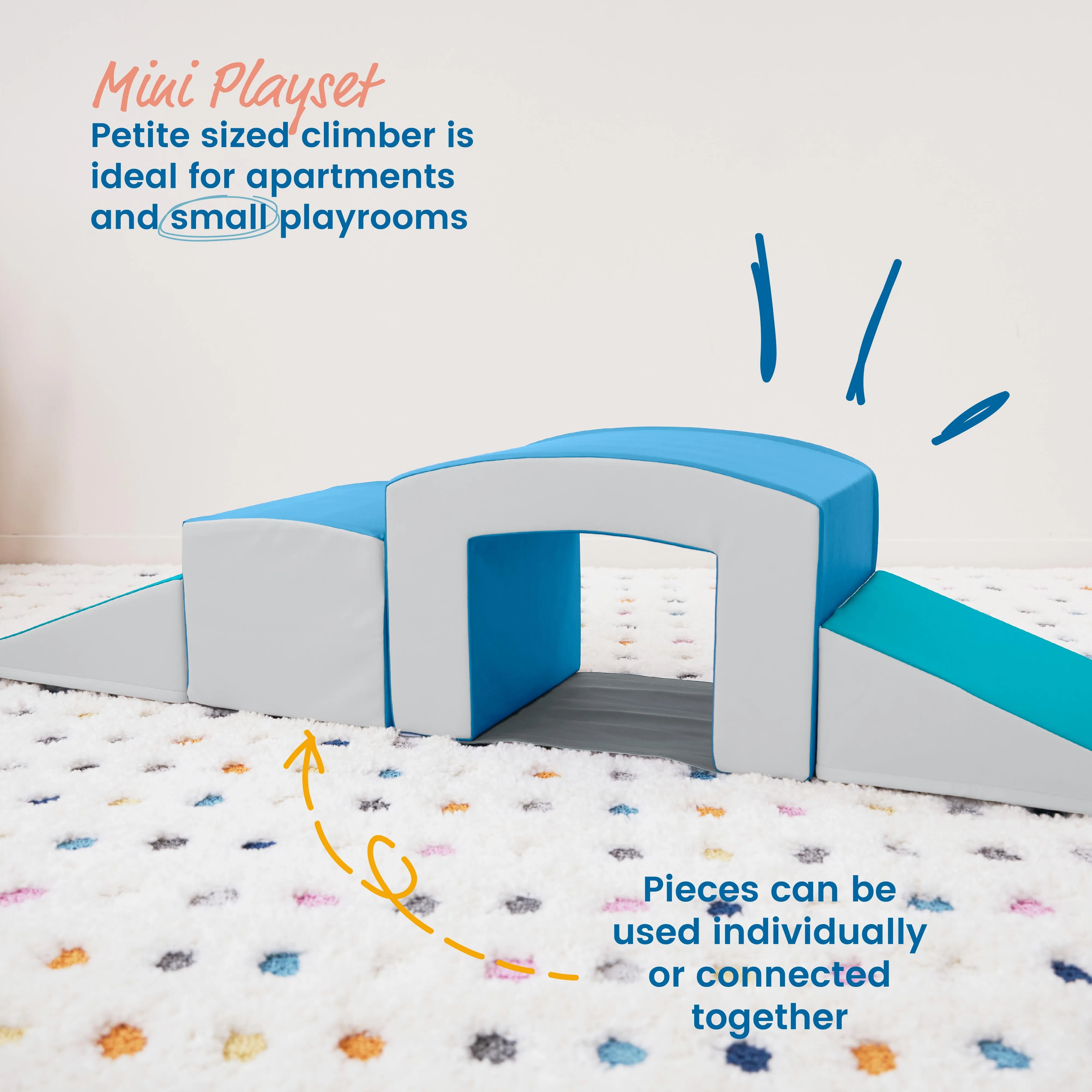 Junior Crawl Coast n' Up n' Over, Beginner Playset, 5-Piece