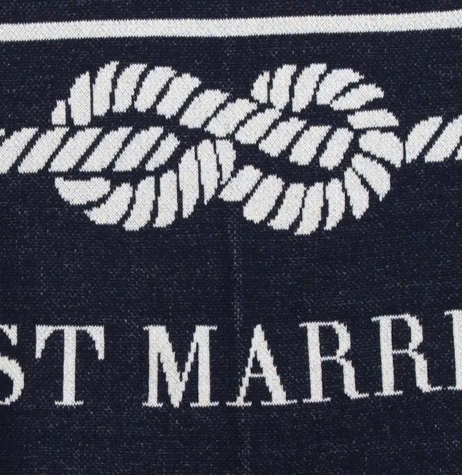 Just Married Nautical Eco-Conscious Throw