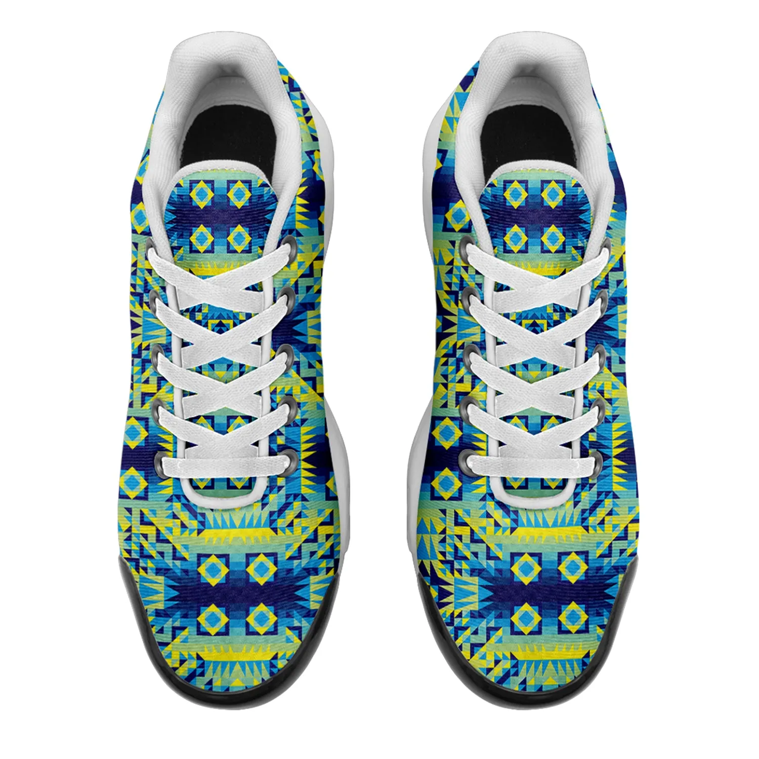 Kaleidoscope Jaune Bleu Niowaa Air Cushion Shoes