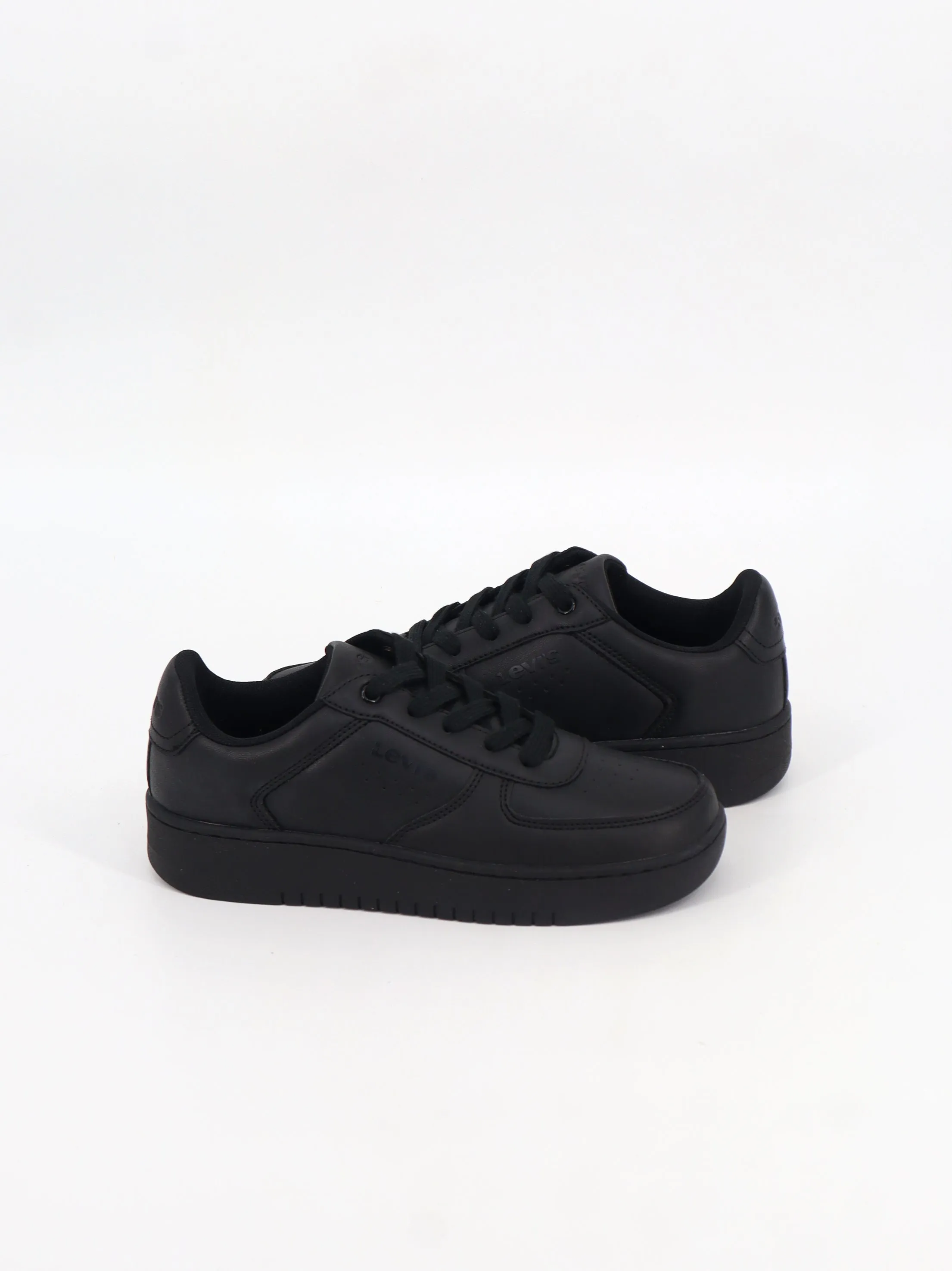 Kids Boy's Plain Sneakers,Black