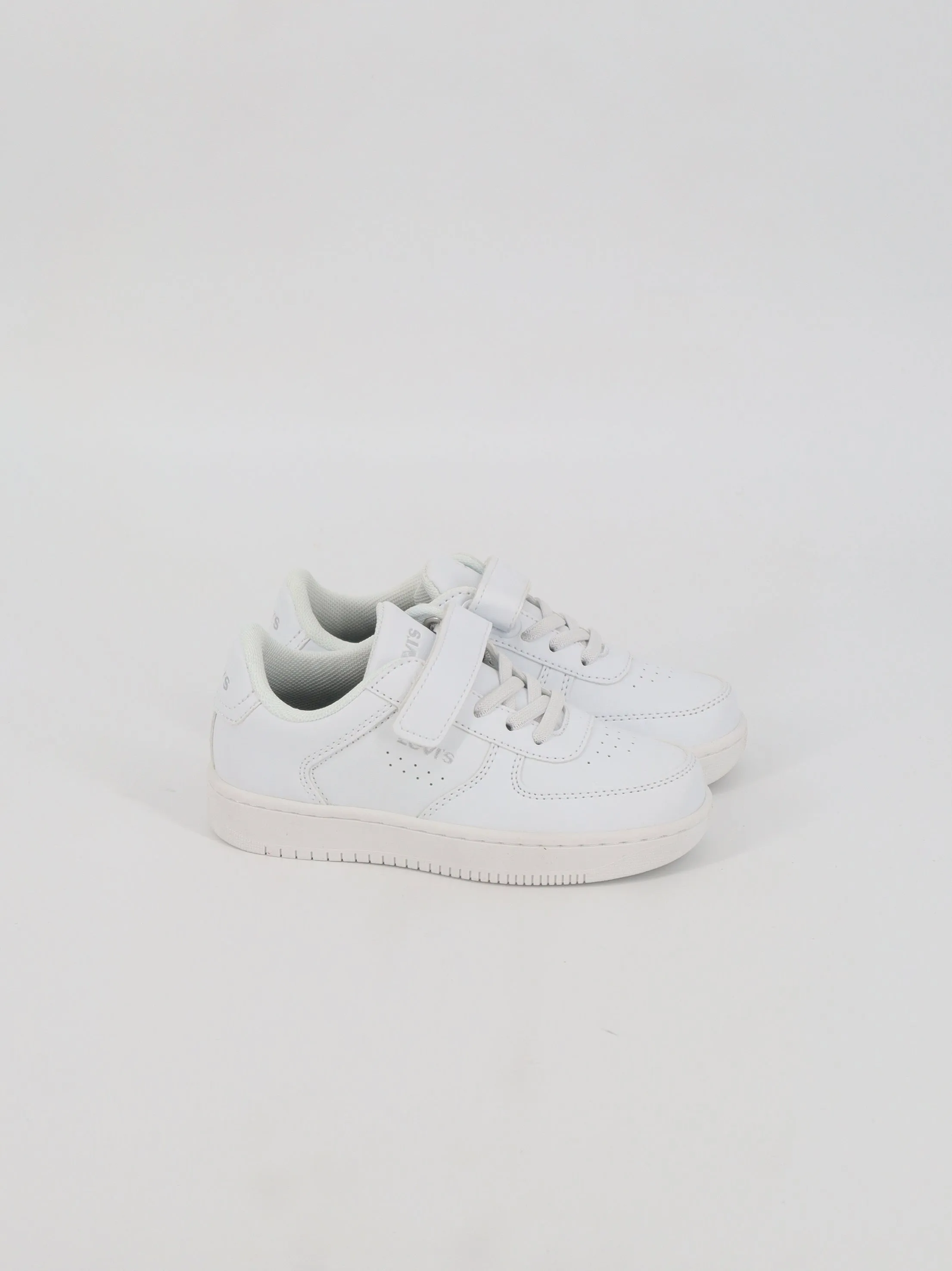 Kids Girl's Plain Sneakers,White