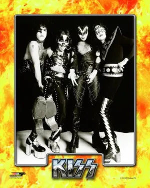 KISS - B/W Posed (Paul Stanley, Peter Criss, Gene Simmons, & Ace Frehley)