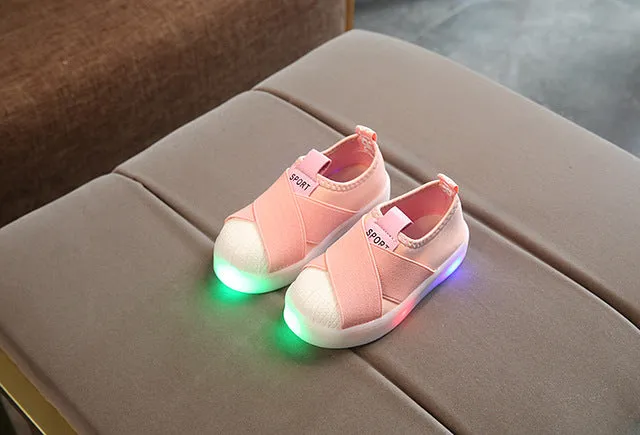 KKABBYII Kids LED Sneakers Breathable Luminous with Light Size 21-30