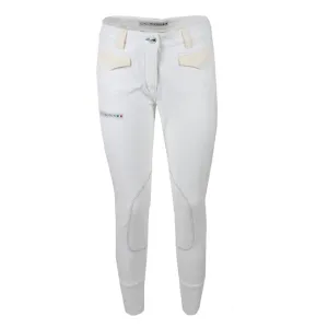 LADIES HEAVY WEIGHT MICROFIBRE BREECHES BY ANIMO. MOD. NUMERO White