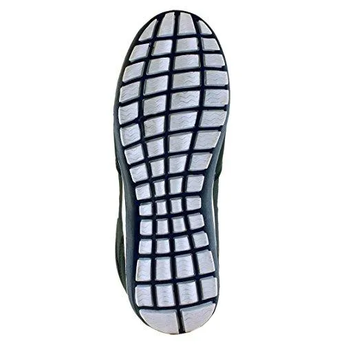 Lancer Men's Black and White Mesh Running Shoes - 7 UK (PERTH BLACK WHITE-41)