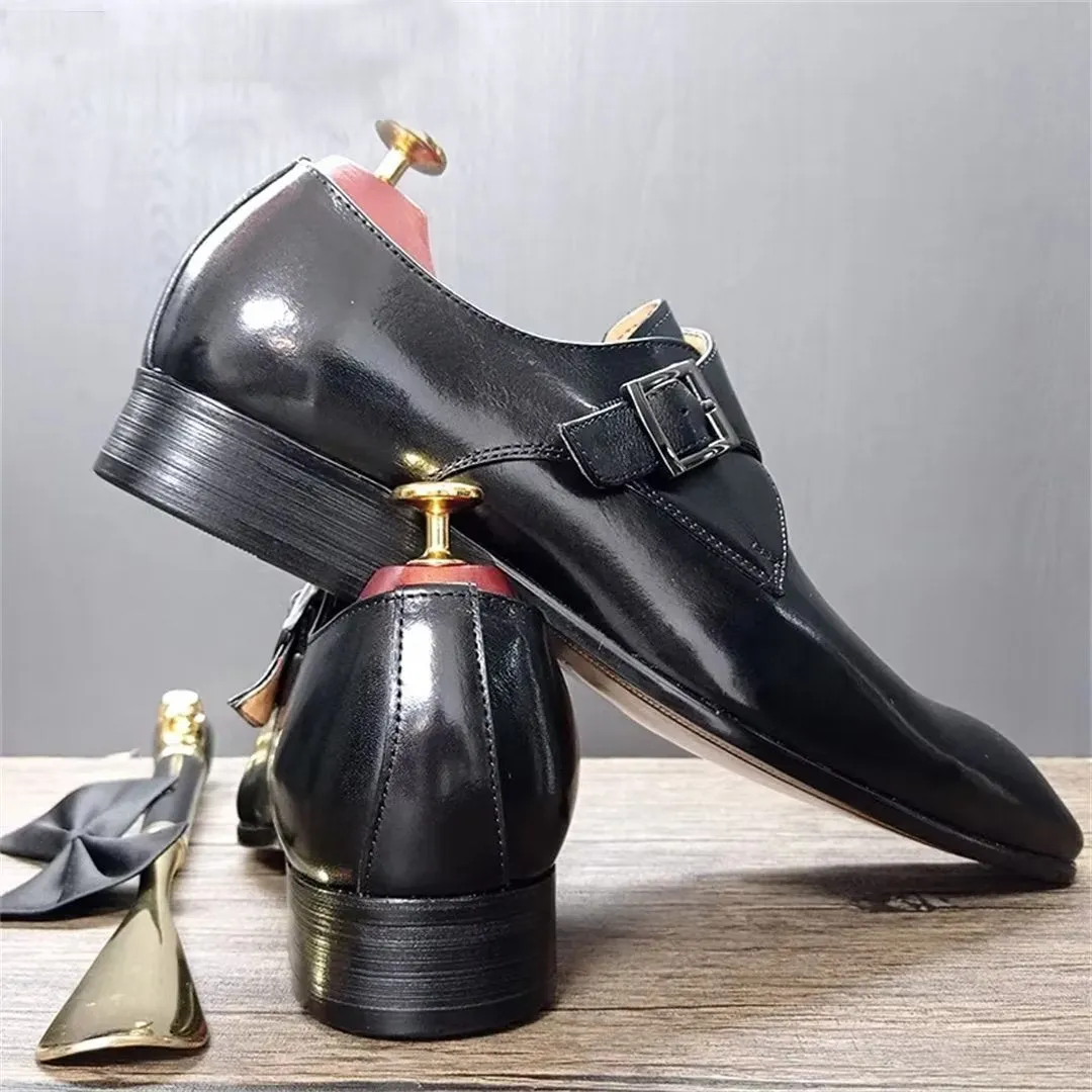 LeathLux Opulent Genuine Leather Pointed-Toe Dress Shoes 1 2