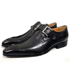 LeathLux Opulent Genuine Leather Pointed-Toe Dress Shoes 1 2