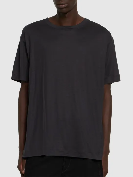 Lemaire   Heavy silk jersey t-shirt 