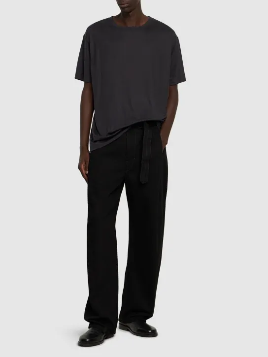 Lemaire   Heavy silk jersey t-shirt 