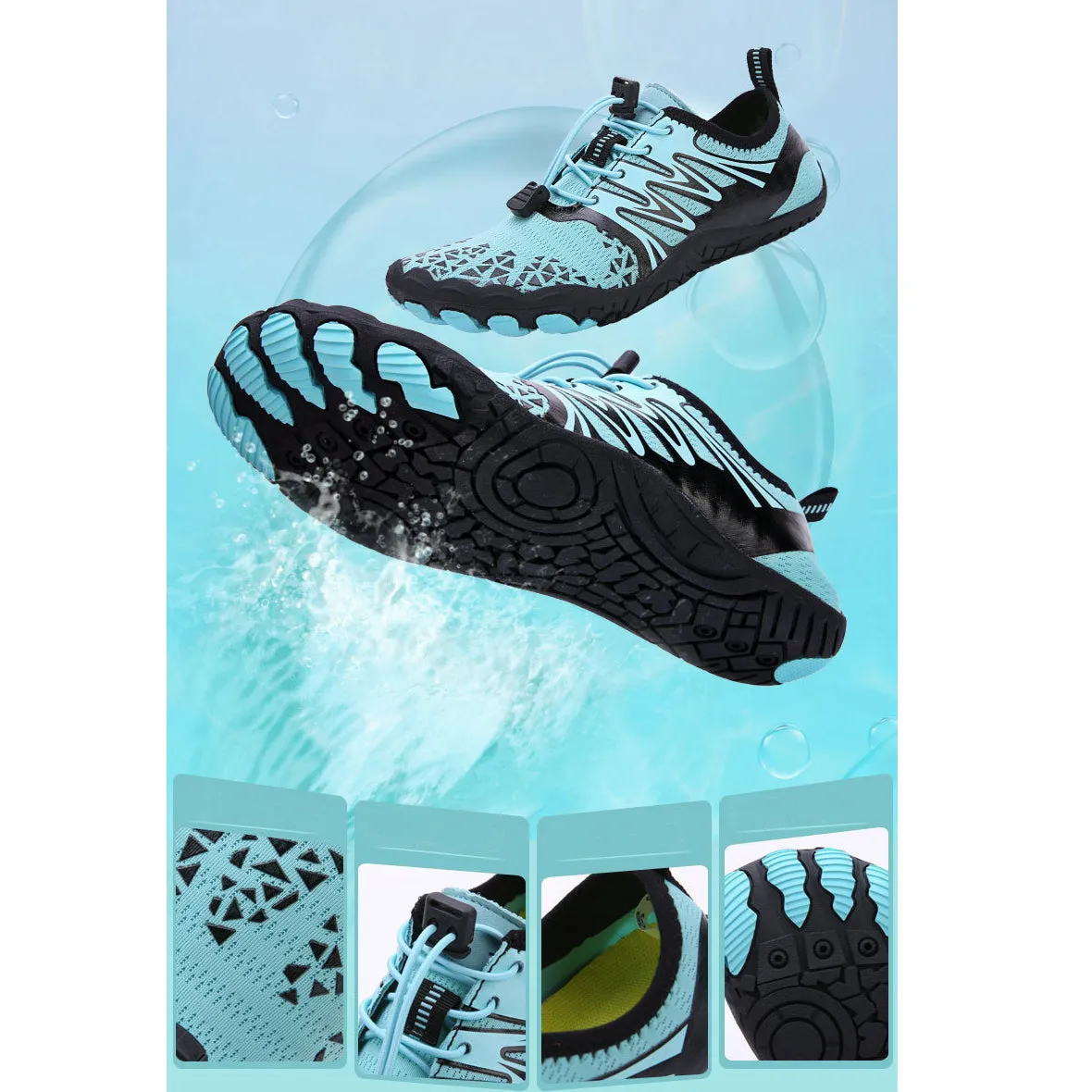 Light Barefoot Shoes Quick Dry Breathable Water Shoes Beach, Swimming, Boating, Hiking, Surfing, Walking Shoes