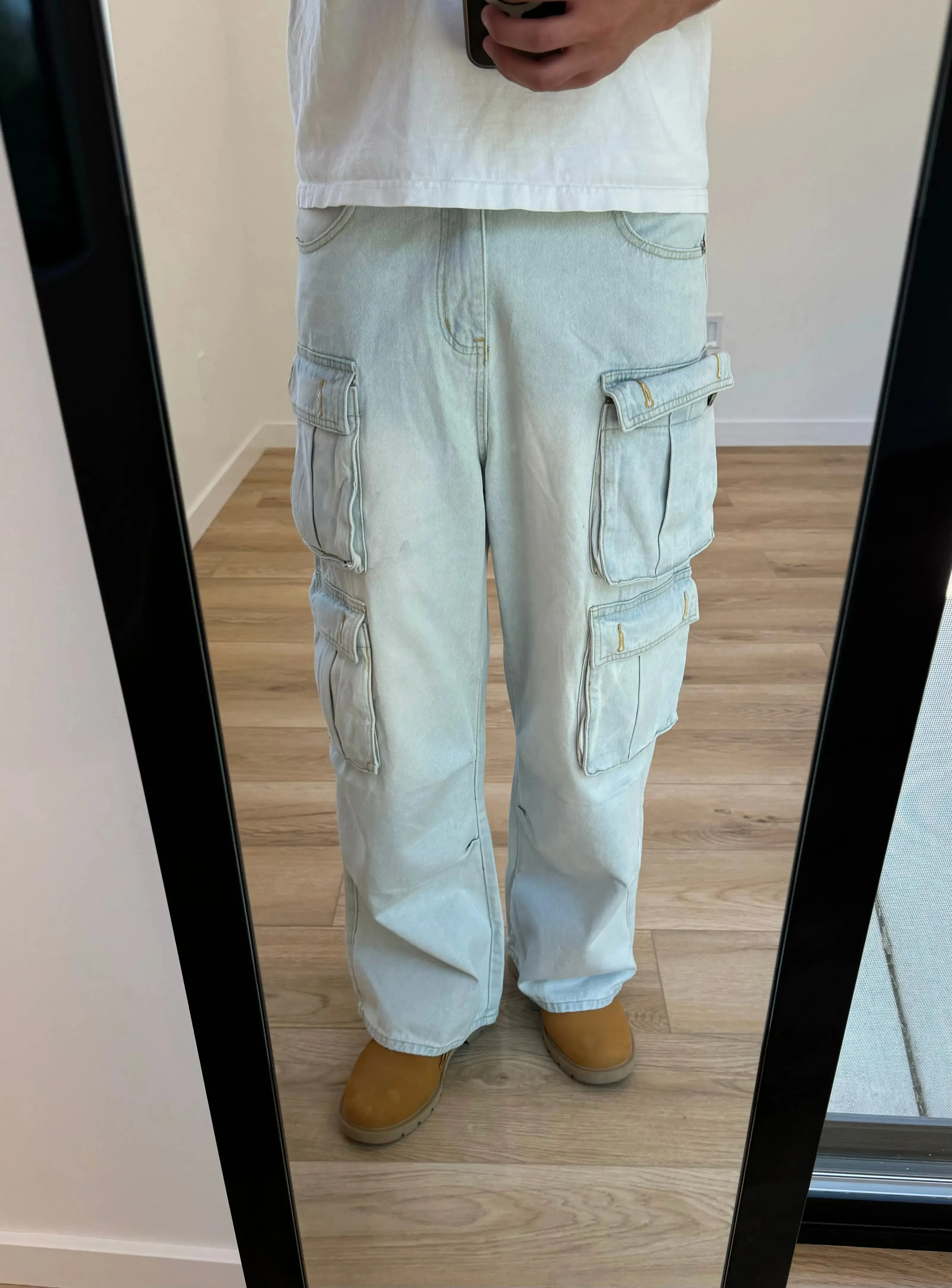 Light Blue Cargo Pants