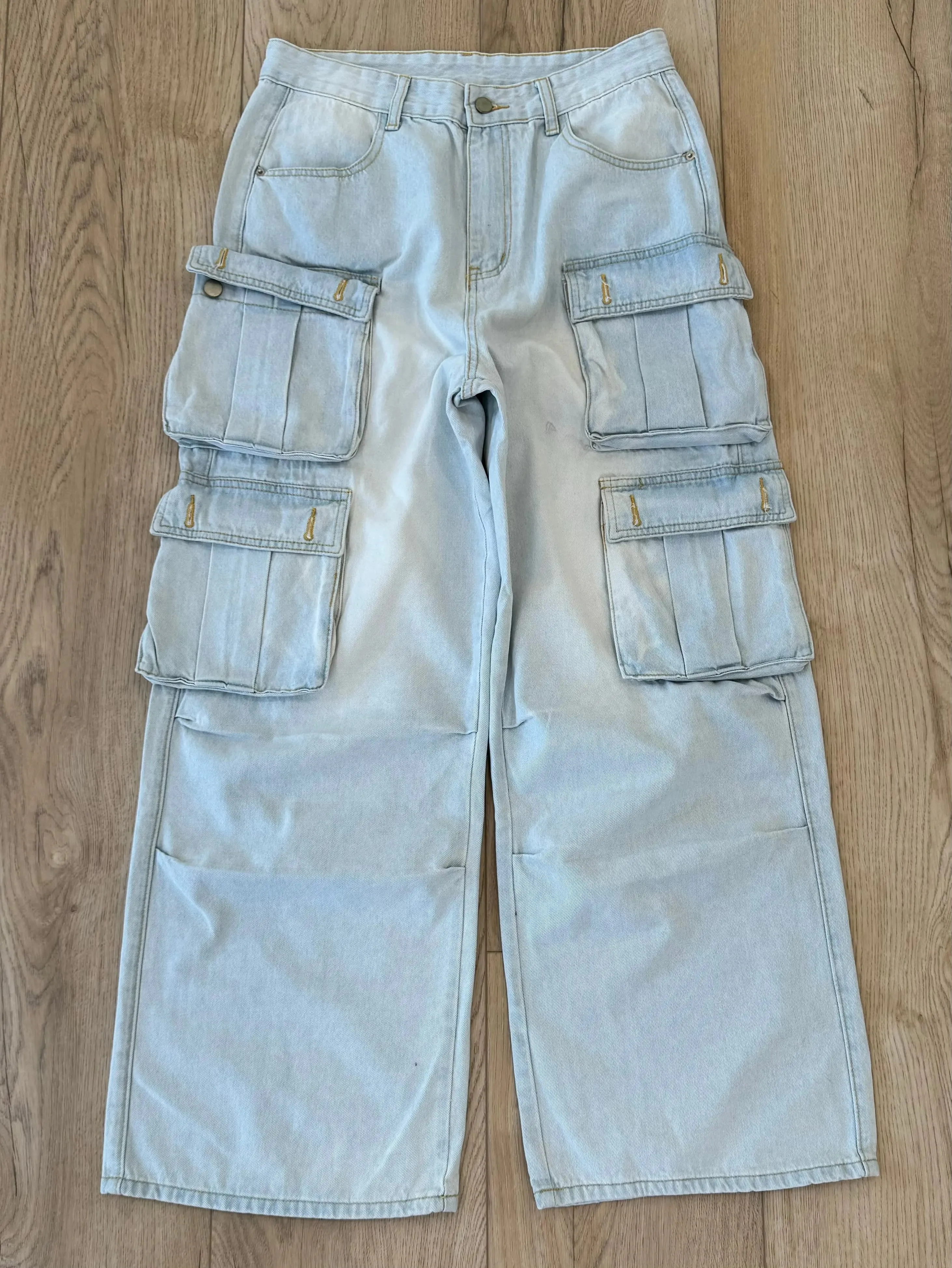 Light Blue Cargo Pants