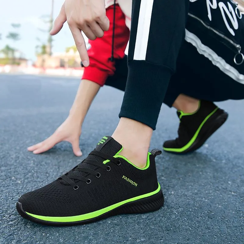 Lightweight Trendy Sneakers AirMesh Athletic Sports Flat-Bottom Runners Streetwear