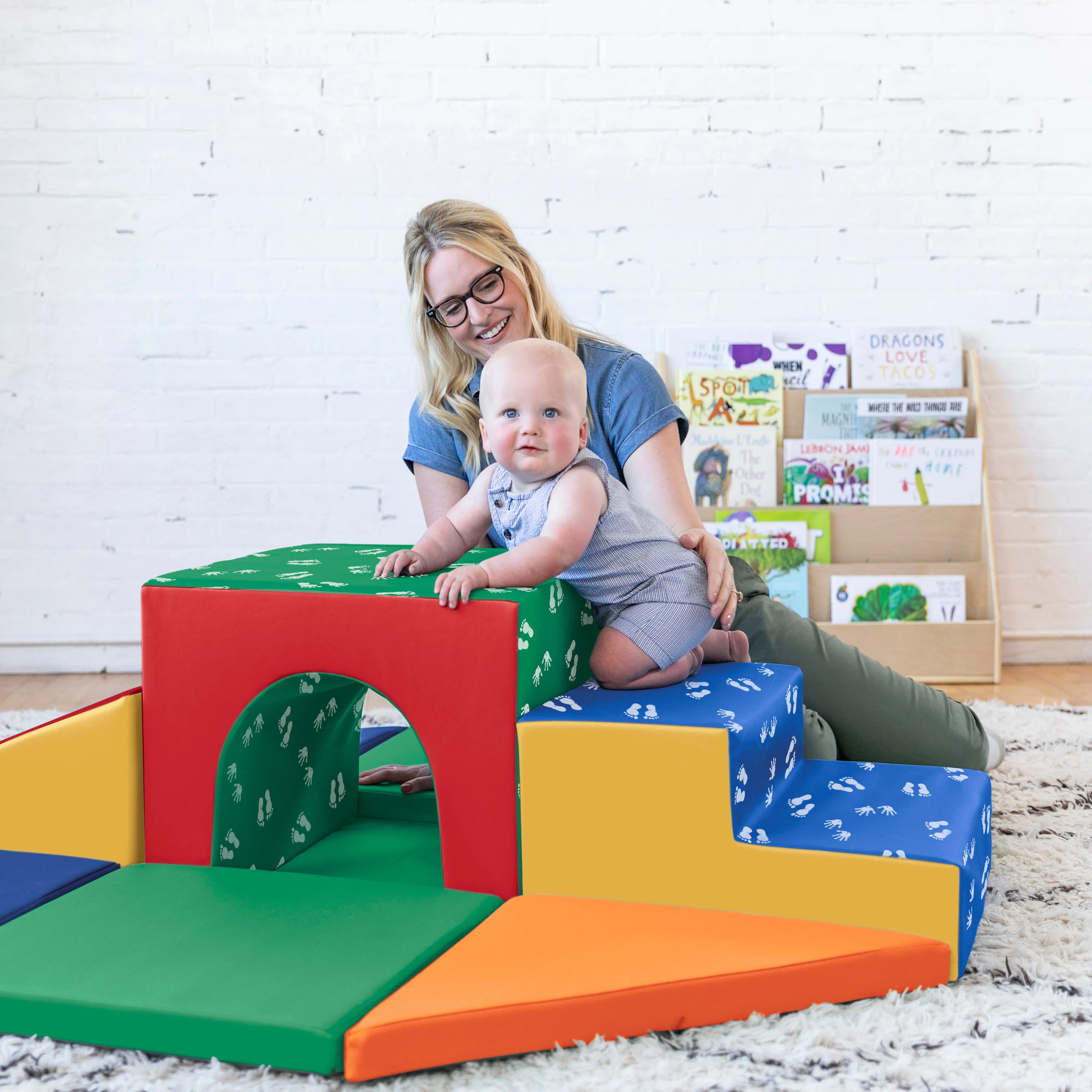 Lincoln Tunnel Climber, Toddler Playset, 9-Piece