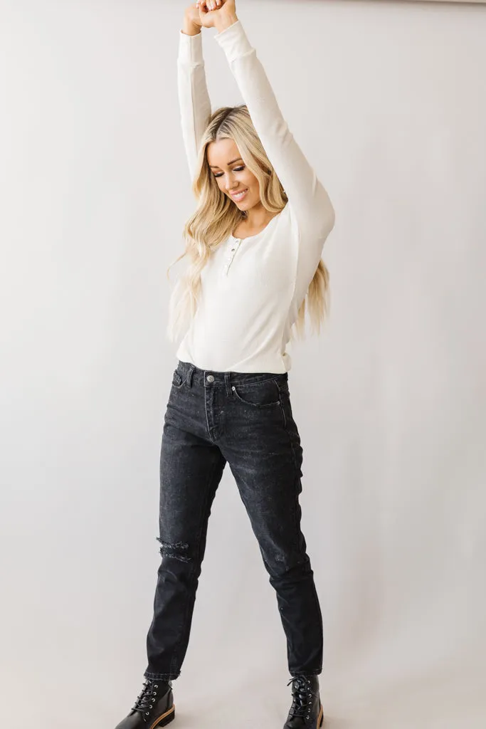 Love On Top High Rise Boyfriend Jean