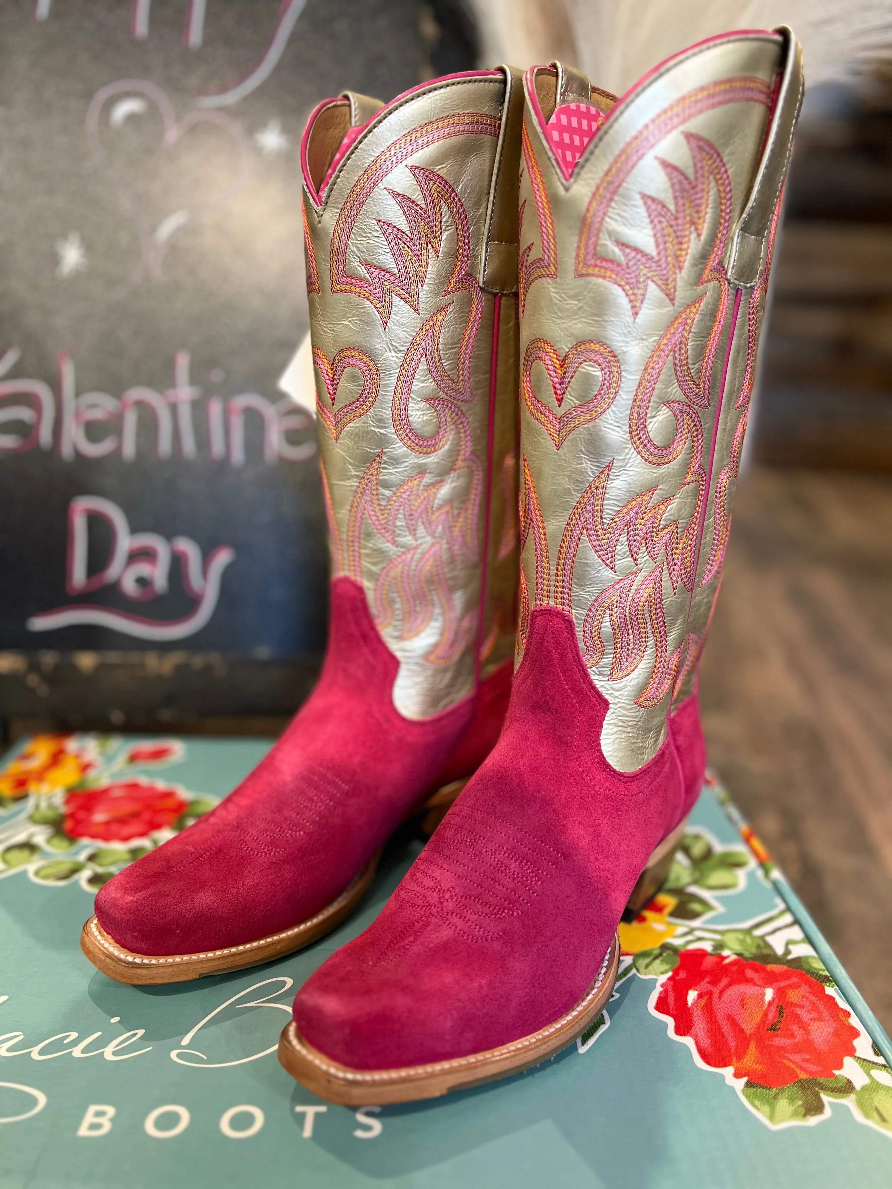 Macie Bean Be Mine Pink Suede Boot