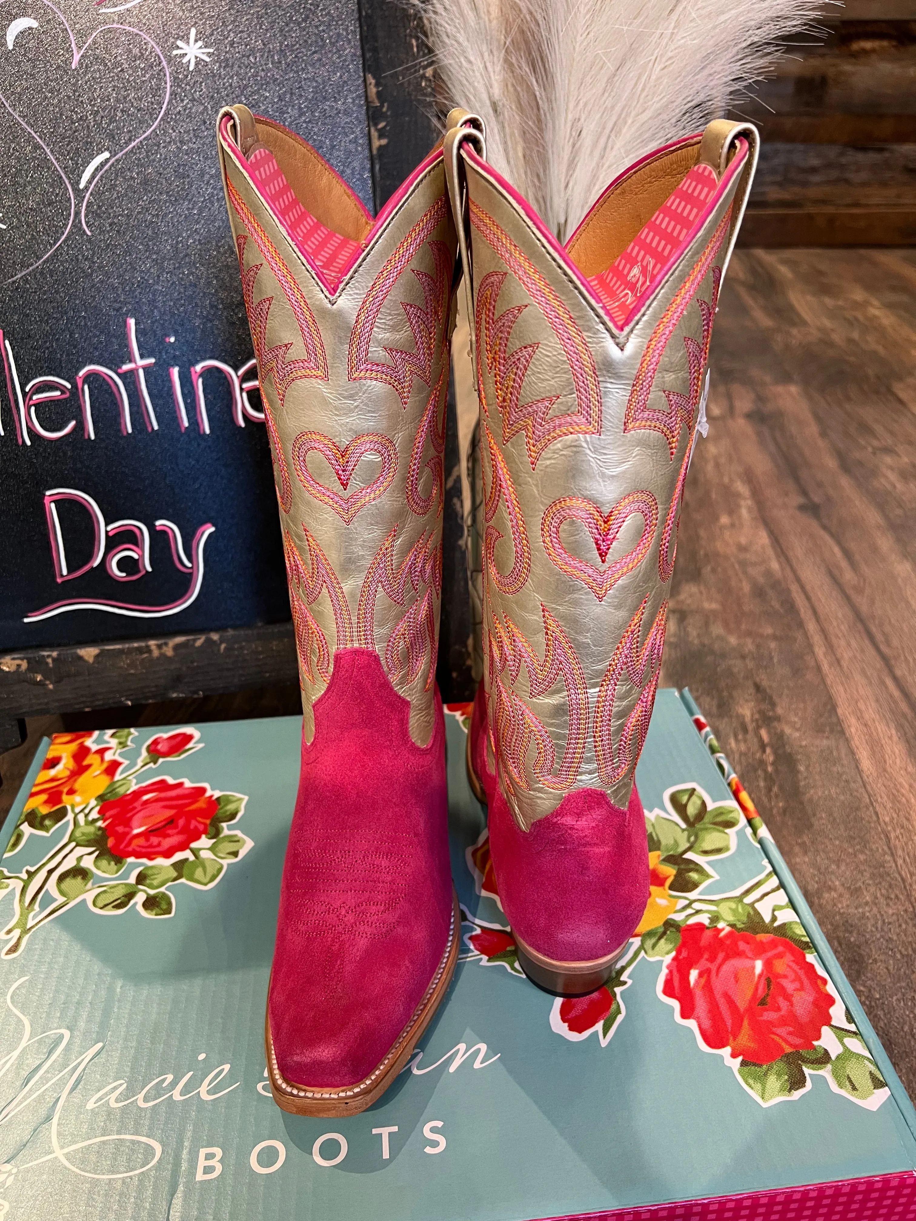 Macie Bean Be Mine Pink Suede Boot