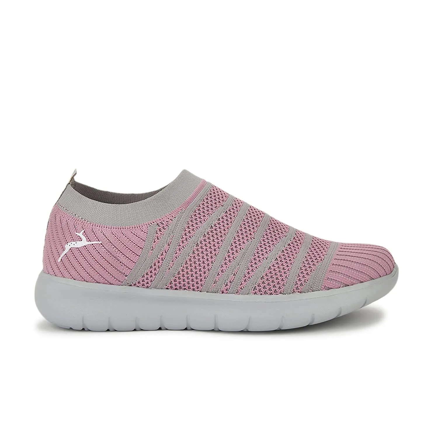 Marc Loire Slip-On Sneakers for Women, Lightweight & Comfortable Walking Sports Shoes Without Laces Pink