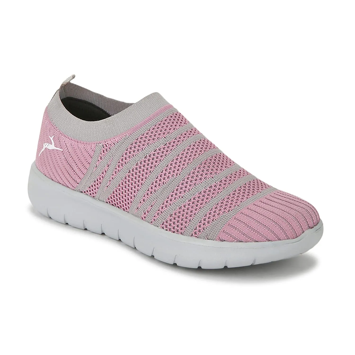 Marc Loire Slip-On Sneakers for Women, Lightweight & Comfortable Walking Sports Shoes Without Laces Pink