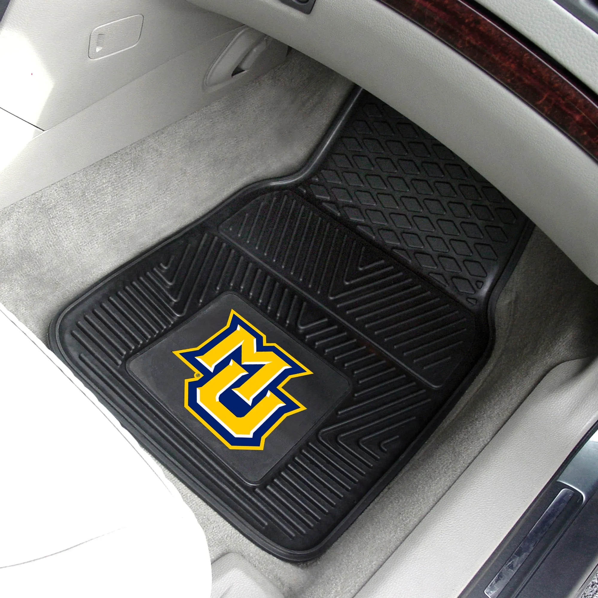 Marquette Golden Eagles Heavy Duty Car Mat Set - 2 Pieces