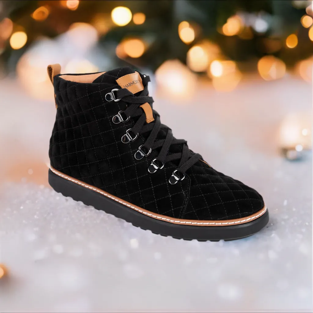 Melissa High-Top • Black Quilted