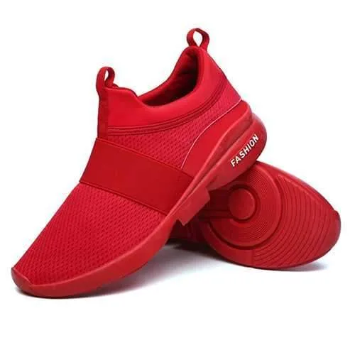 Men Comfy Ankle Cushion Slip On Sports Sneakers