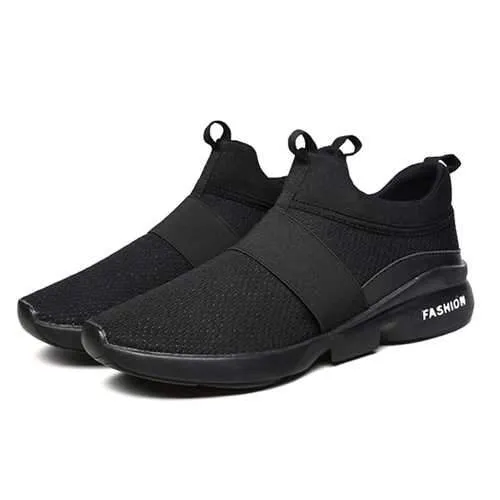 Men Comfy Ankle Cushion Slip On Sports Sneakers