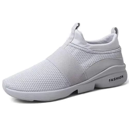 Men Comfy Ankle Cushion Slip On Sports Sneakers