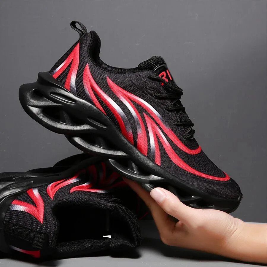 Men Flame Printed Sports Shoes