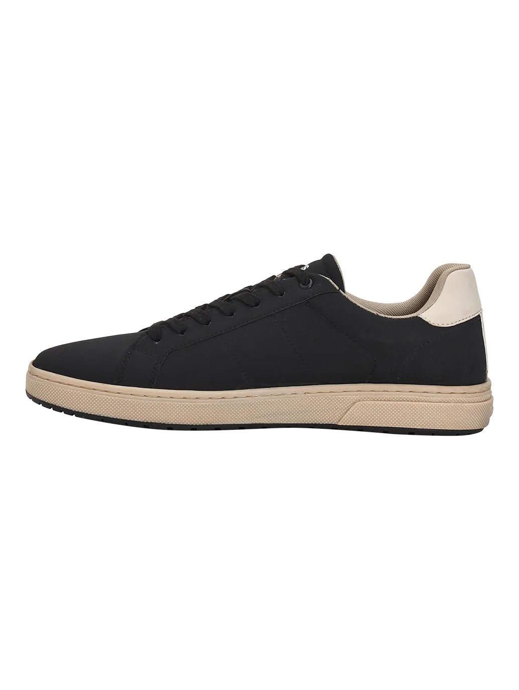 Men's Black Colorblock Sneakers