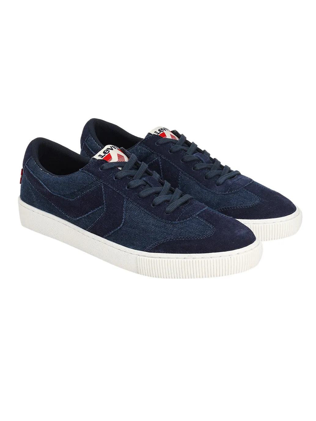 Men's Blue Solid Sneakers