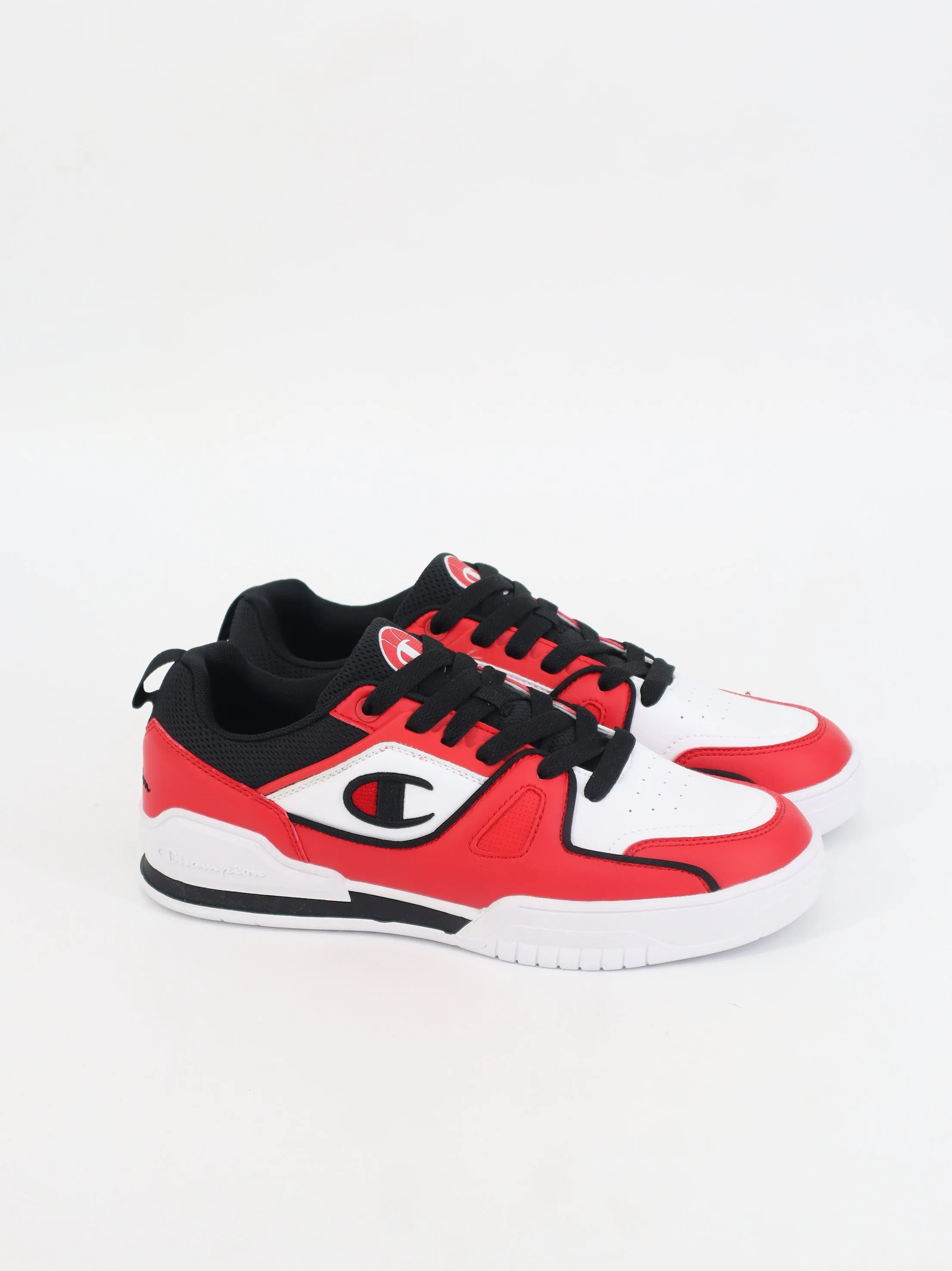 Men's Brand Logo Embroidered Sneakers,Red