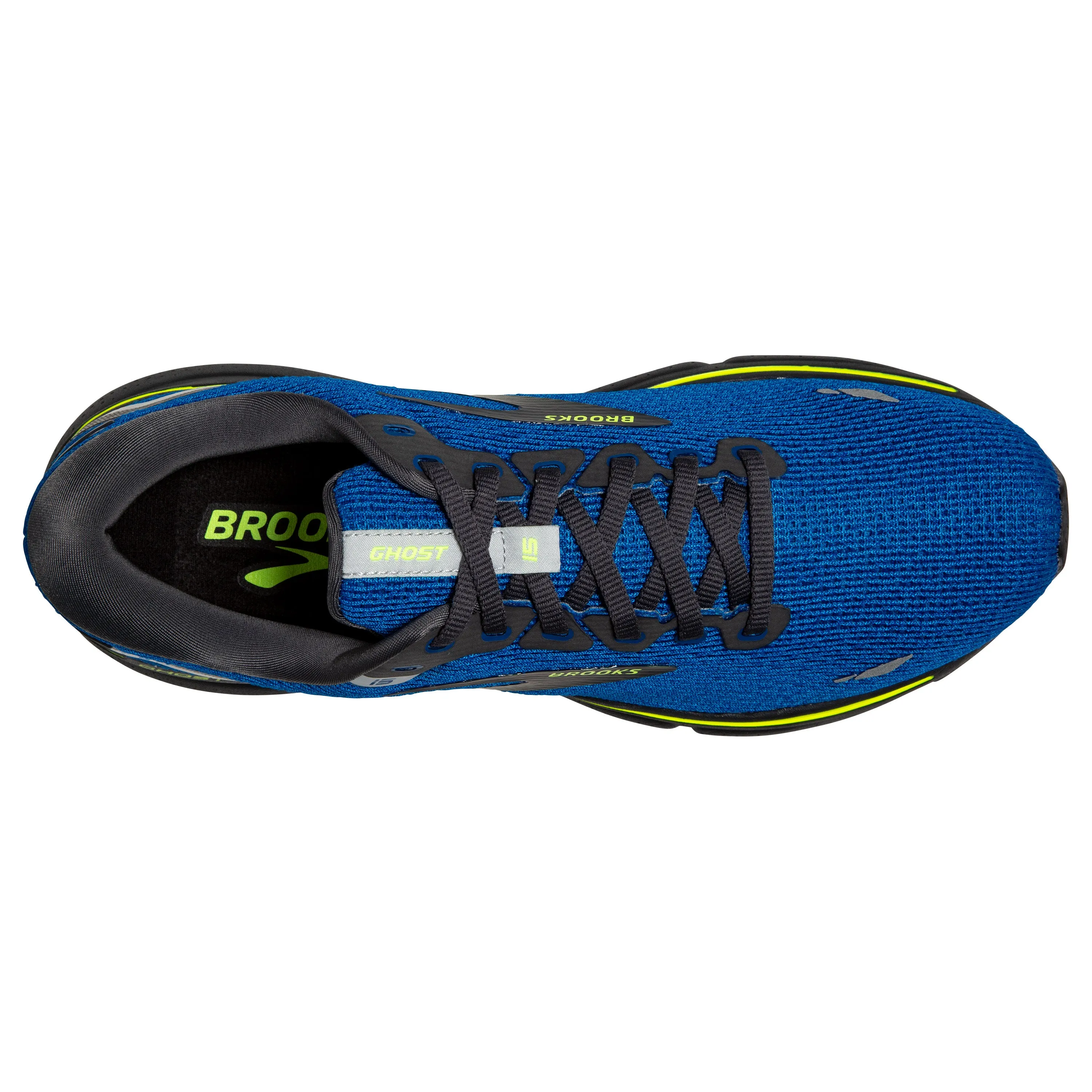 Men's Brooks Ghost 15 1103931D403 Color: Blue/Ebony/Grey