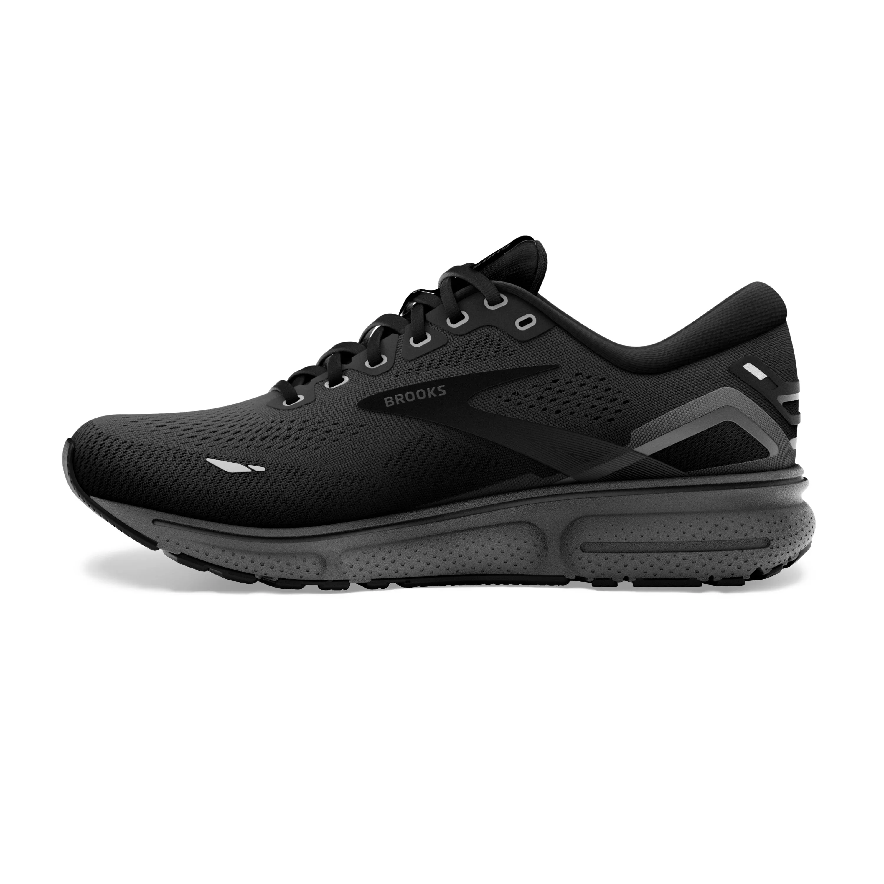 Men's Brooks Ghost 15 Color: Black/Black/Ebony