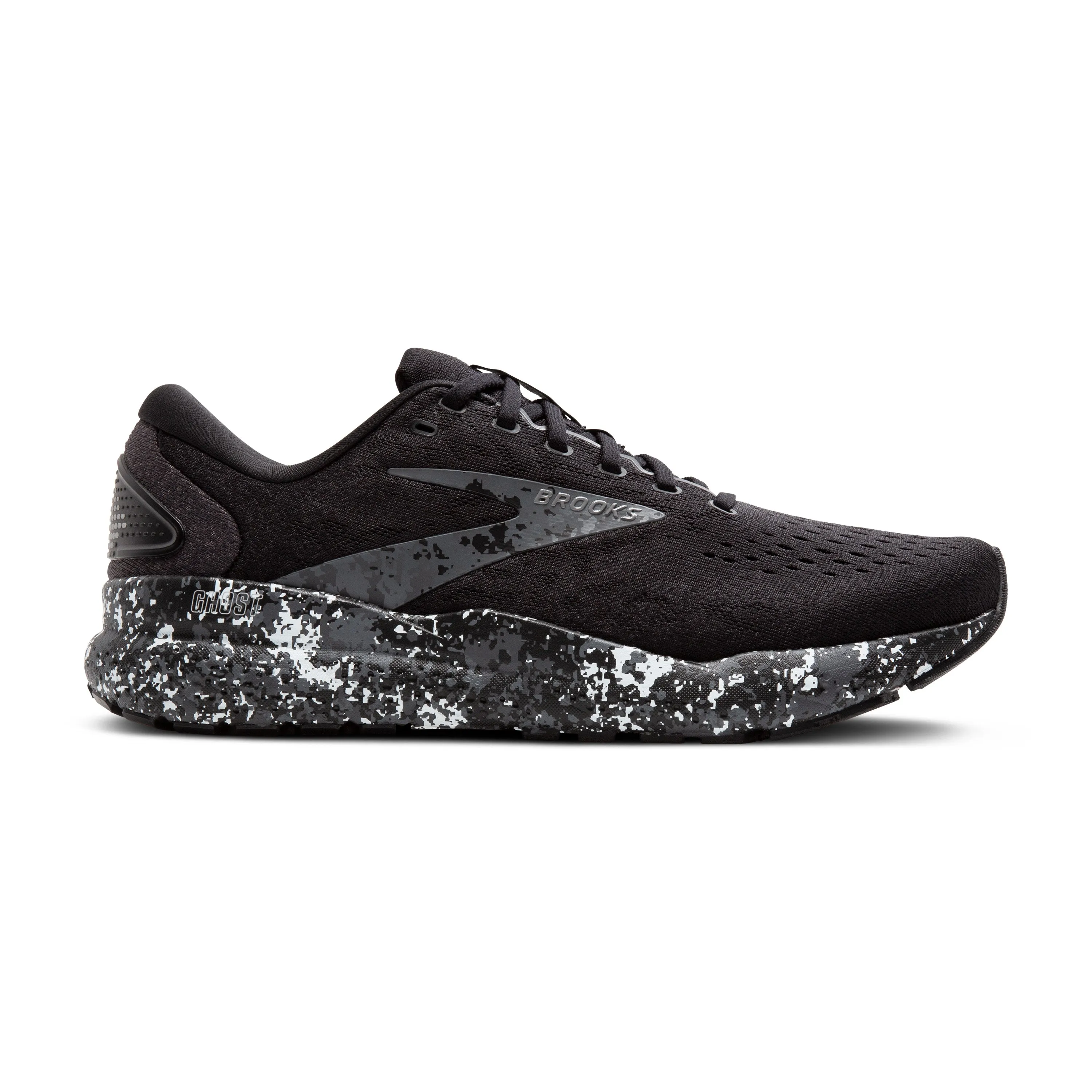 Men's Brooks Ghost 16 Color: Black / Iron / Lava