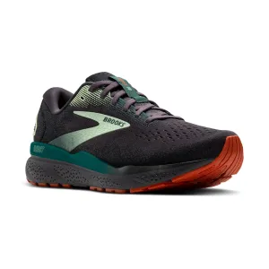 Men's Brooks Ghost 16 Color: Black Pearl / Green