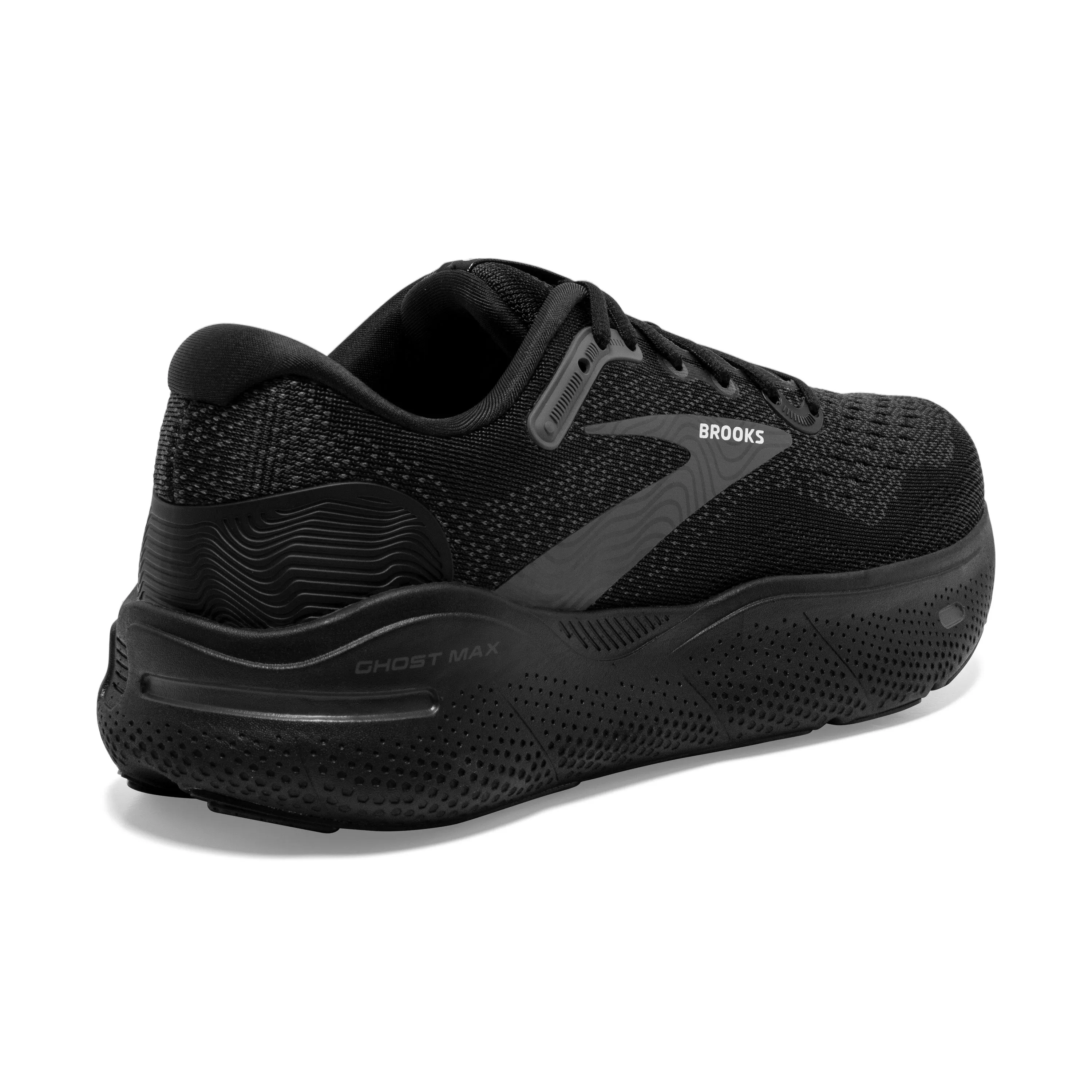 Men's Brooks Ghost Max Color: Black/ Black/ Ebony (EXTRA WIDE WIDTH)