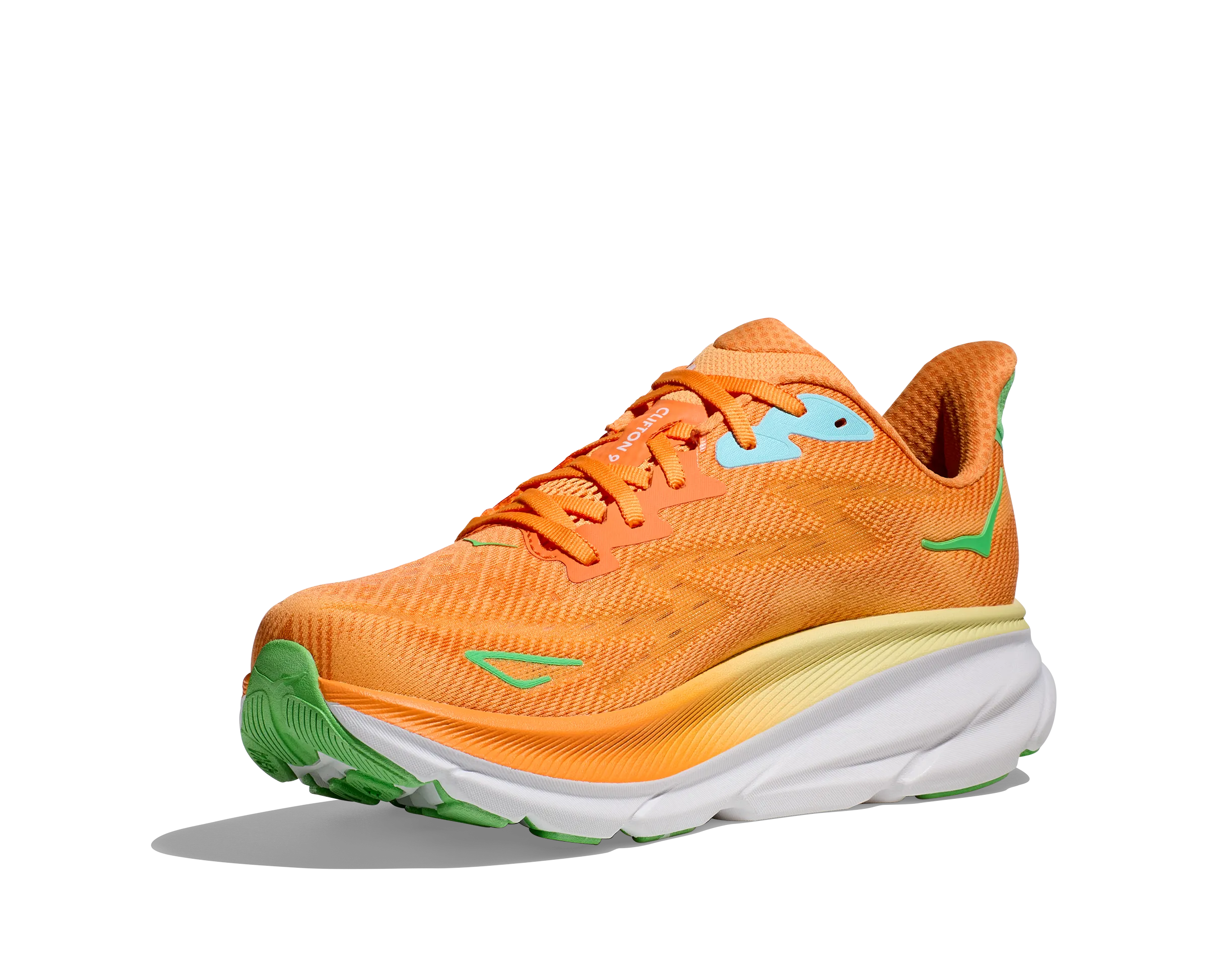 Men's Hoka Clifton 9 1127895SRSH Color: Solar Flare/Sherbet