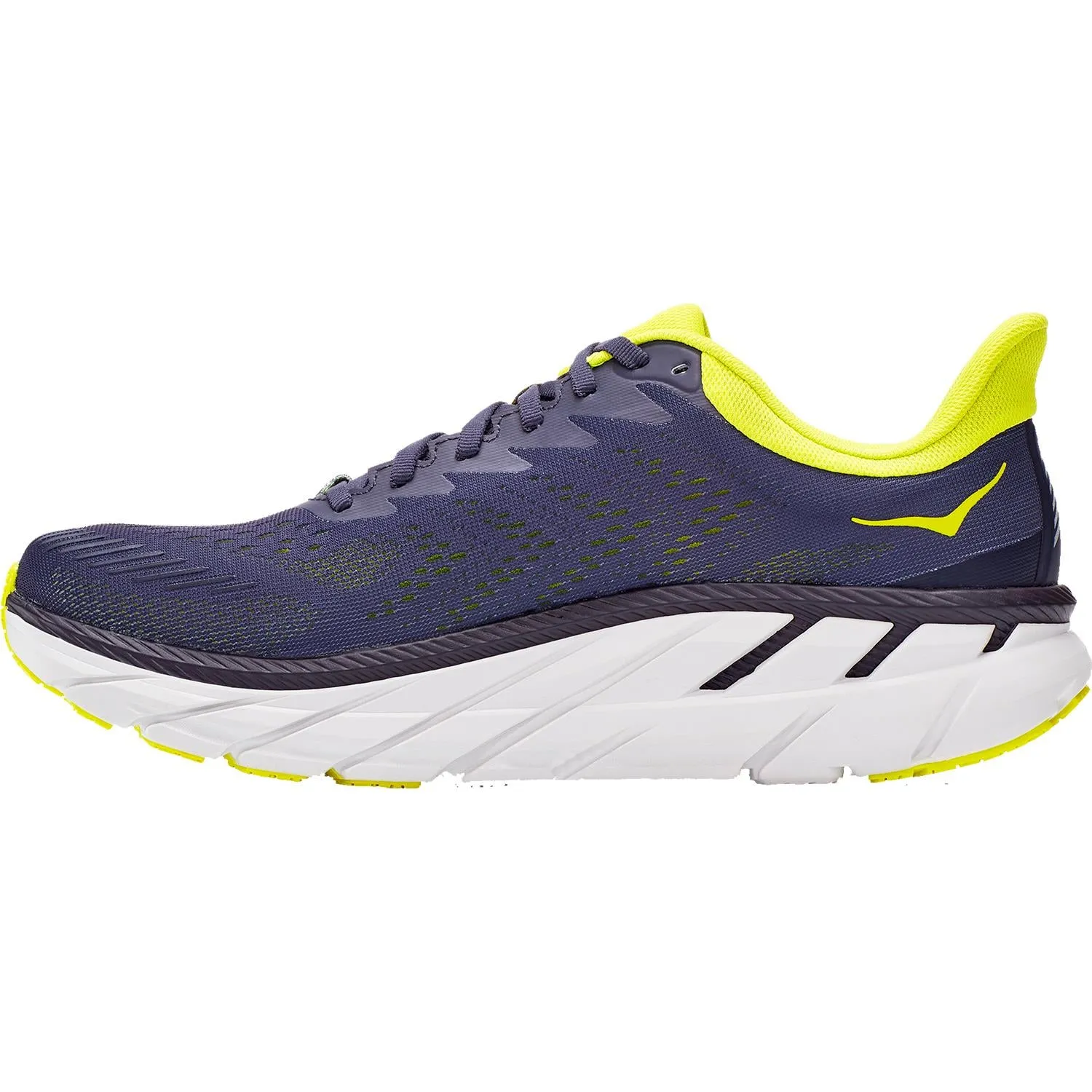 Men's Hoka One One Clifton 7 Odyssey Grey/Evening Primrose Mesh